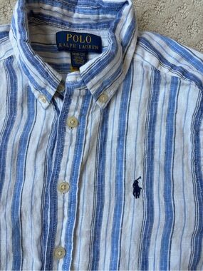 Polo by Ralph Lauren Blue & White Stripe Button-Down Shirt